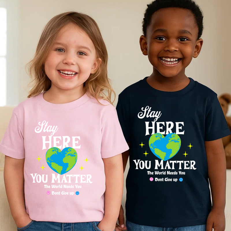 Stay Here Toddler Shirt - Smile Clothing