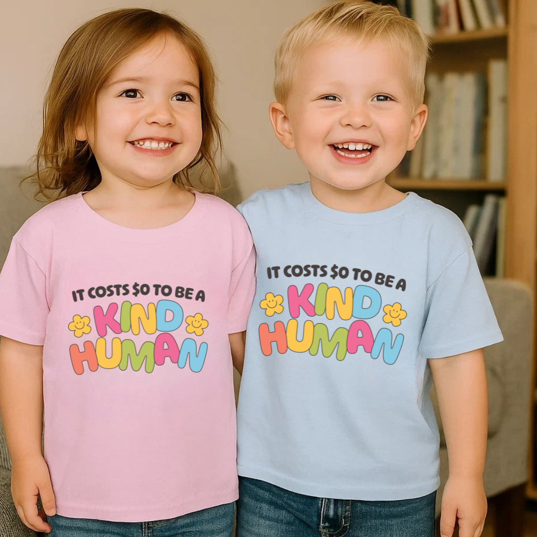 Kind Human Toddler Shirt - Smile Clothing