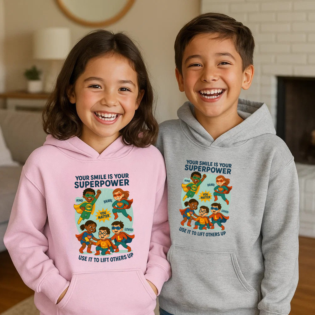 Smile “Superhero” Kids Hoodie - Smile Clothing