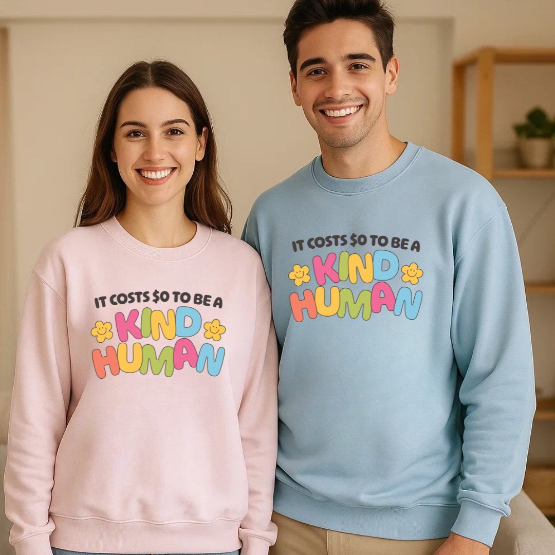 Kind Human Crewneck - Smile Clothing
